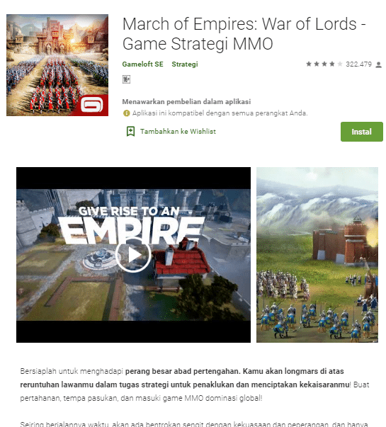 March of Empires: War of Lords - Game Strategi MMO