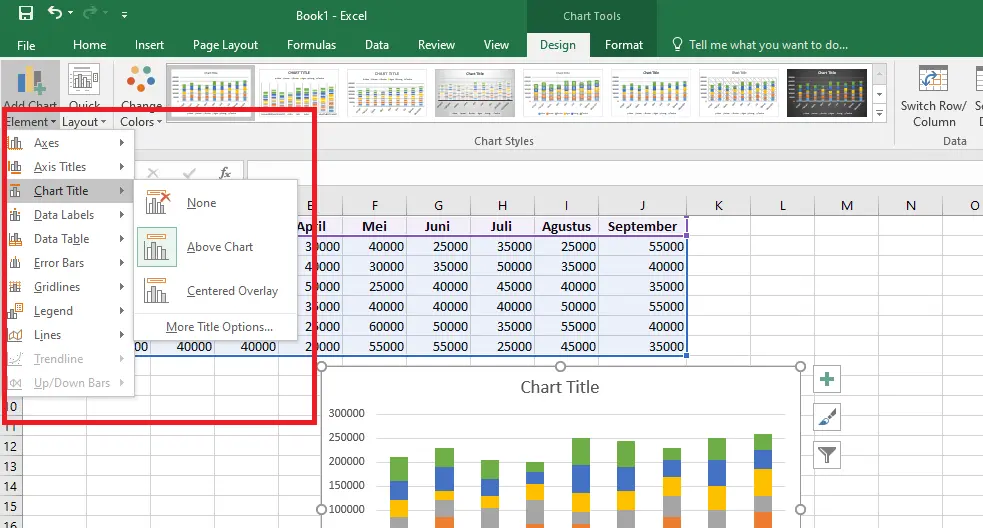 10. Cara Membuat Grafik Excel