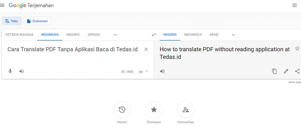 Cara Translate PDF Dengan Google Translate