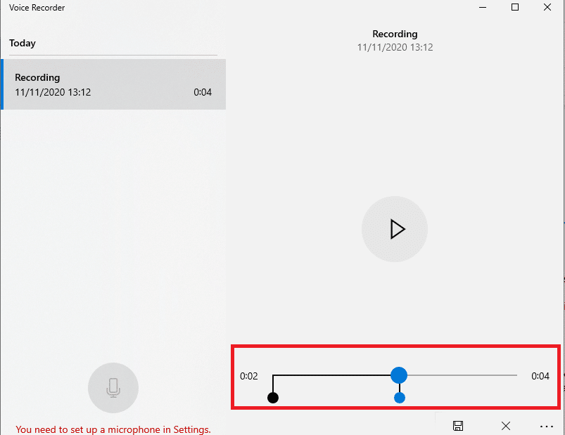 aplikasi perekam suara di komputer Windows 10