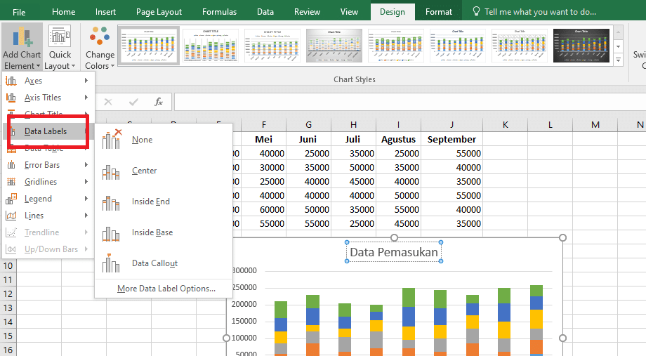 12. Cara Membuat Grafik Excel