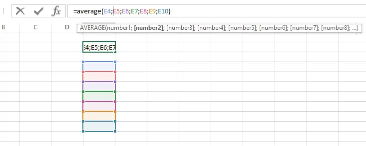Cara Menghitung Rata Rata Berdasarkan Jumlah Kolom Excel