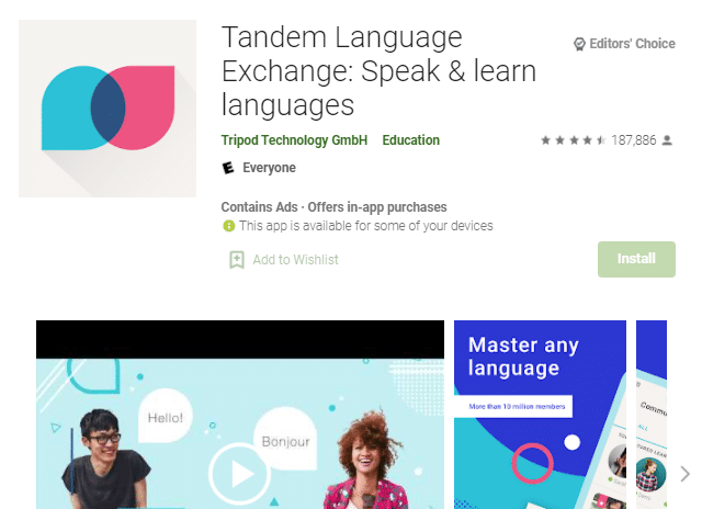 Tandem Language Exchange