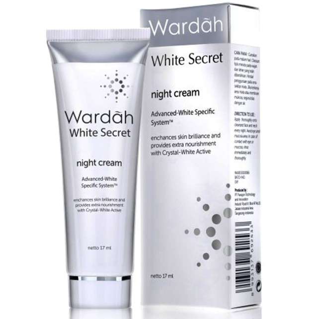 wardah white secret night cream