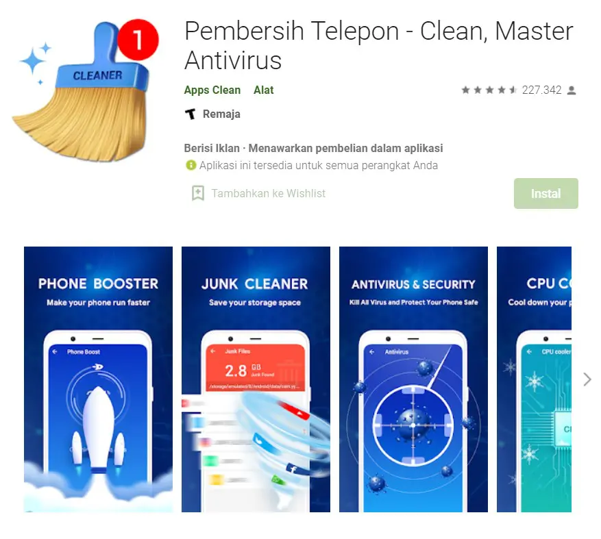 aplikasi Clean Master