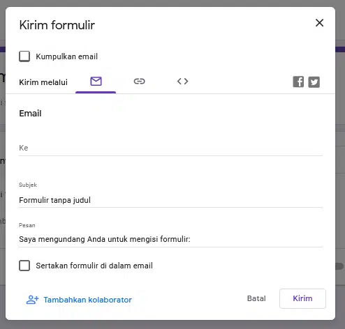 Cara Mengirim Survey di Google Form